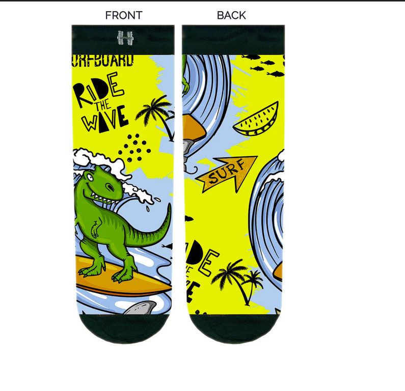Șosete lungi damă HYD Fashion Festival Dino | Imprimeu Dinozaur 20 DEN - Sosete Festival