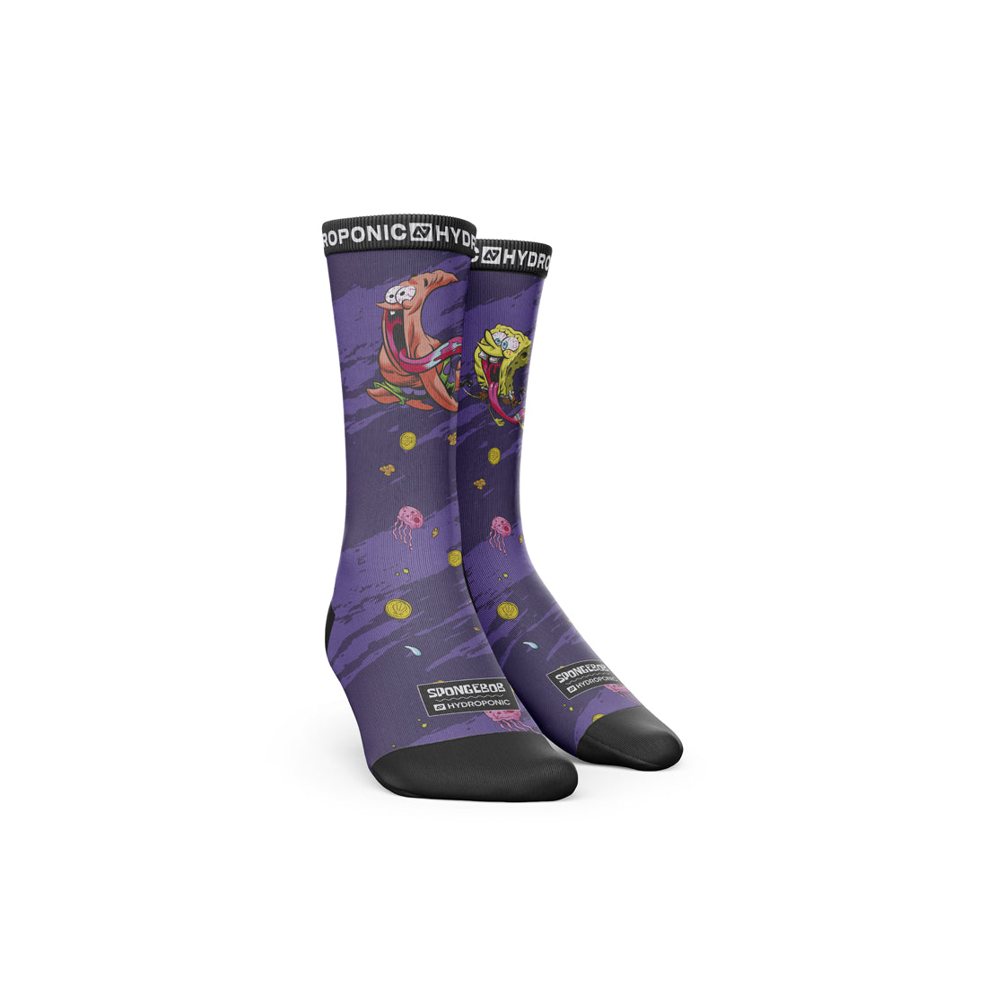 Șosete SpongeBob Run Purple&nbsp; SpongeBob SquarePants x Hydroponic Official Collaboration - Sosete Festival