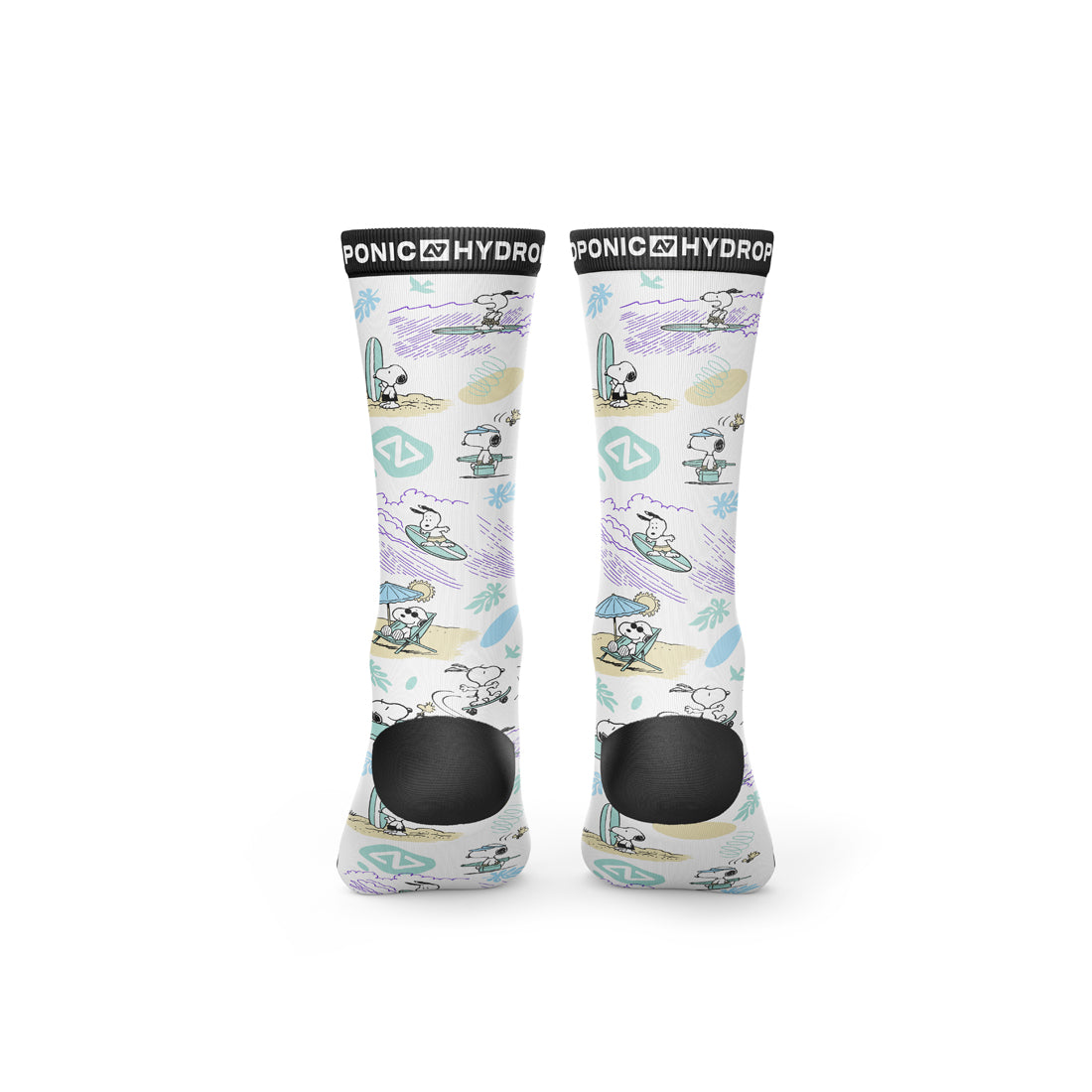 Șosete PEANUTS Beach White  Șosete unisex cu imprimeu oficial PEANUTS x Hydroponic - Sosete Festival