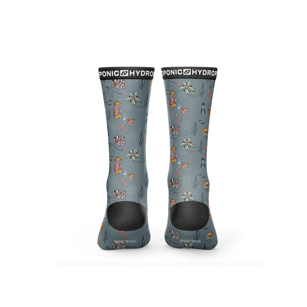 Șosete SpongeBob Hawaiian Teal  SpongeBob SquarePants x Hydroponic Official Collaboration - Sosete Festival