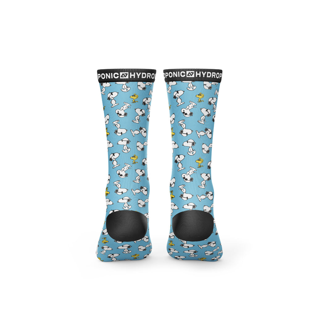 Șosete PEANUTS Cool Turquoise  Șosete unisex cu imprimeu oficial PEANUTS x Hydroponic - Sosete Festival