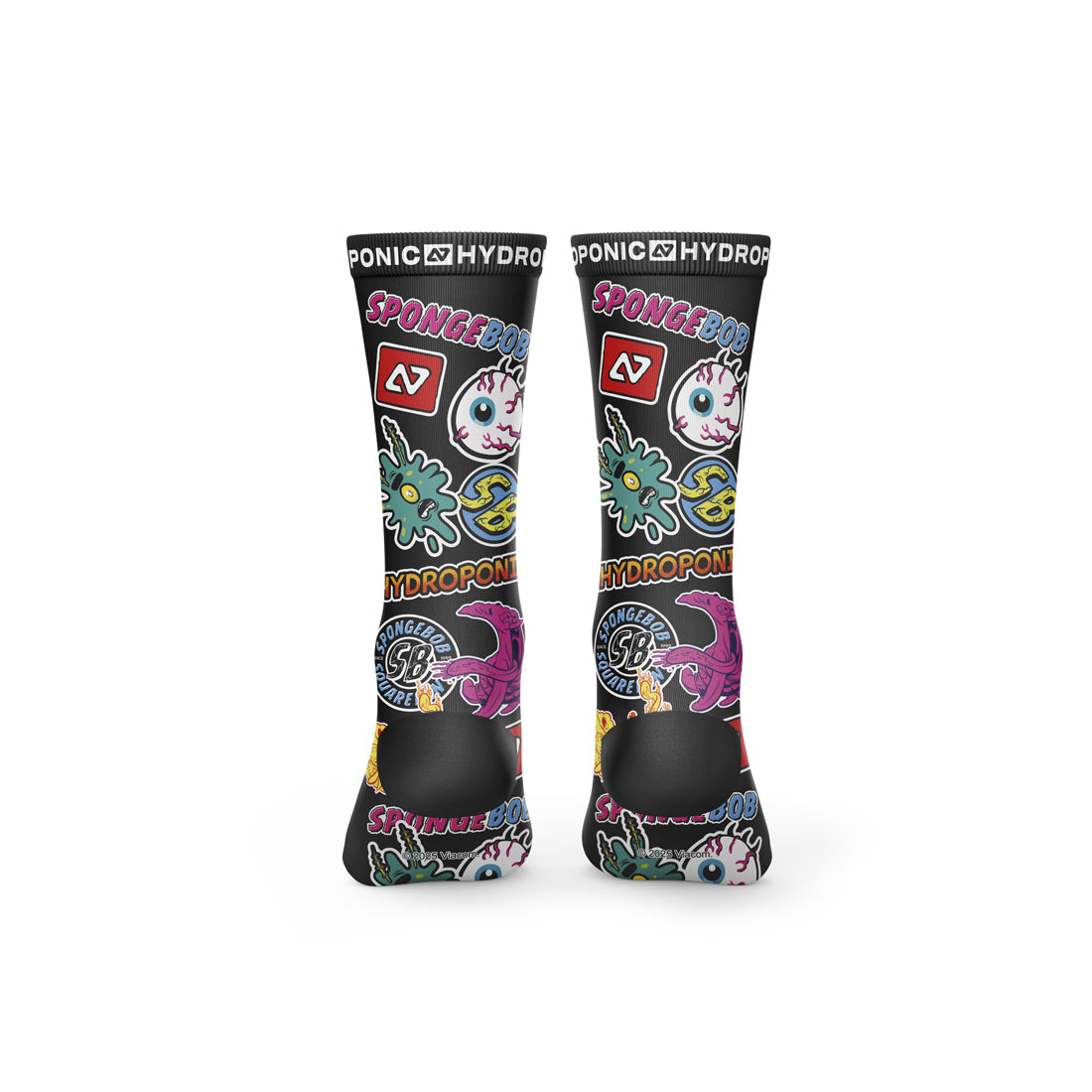 Șosete SpongeBob Stickers Black  SpongeBob SquarePants x Hydroponic Official Collaboration - Sosete Festival