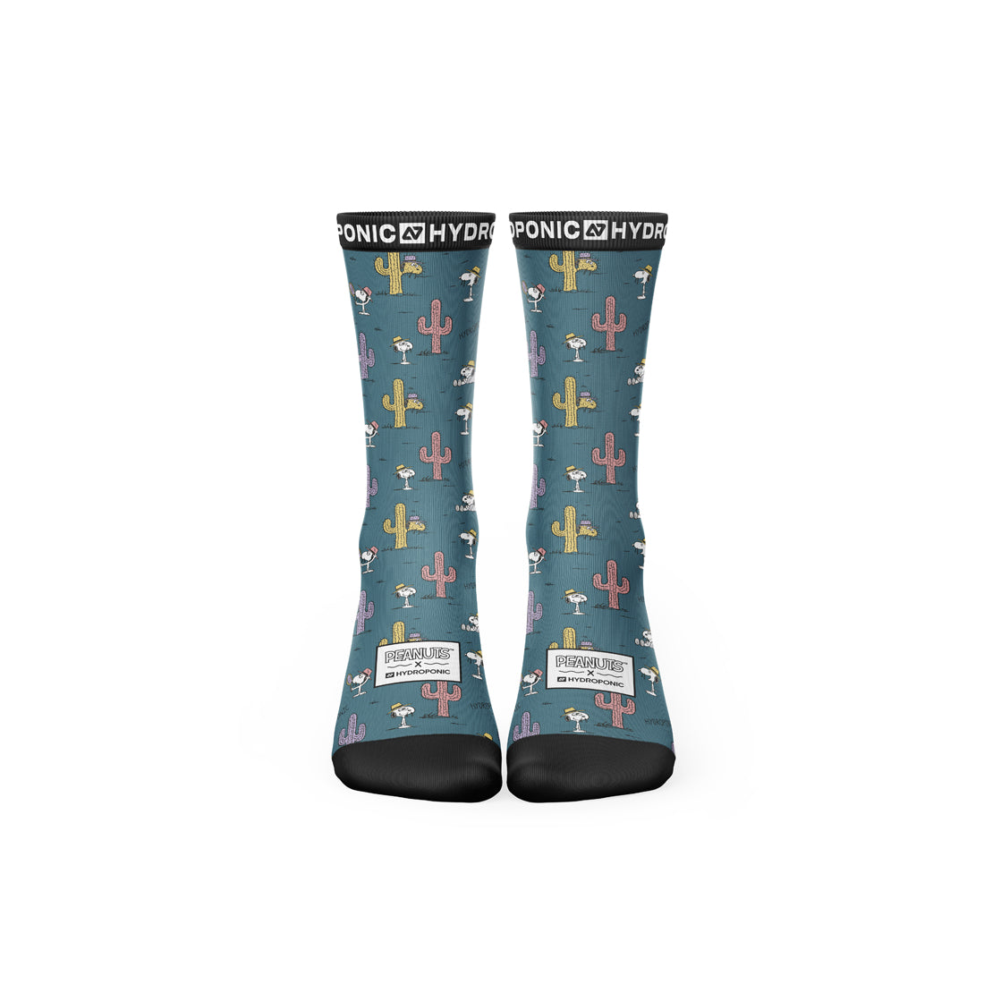 Șosete PEANUTS Cactus Green Șosete unisex cu imprimeu oficial PEANUTS x Hydroponic - Sosete Festival