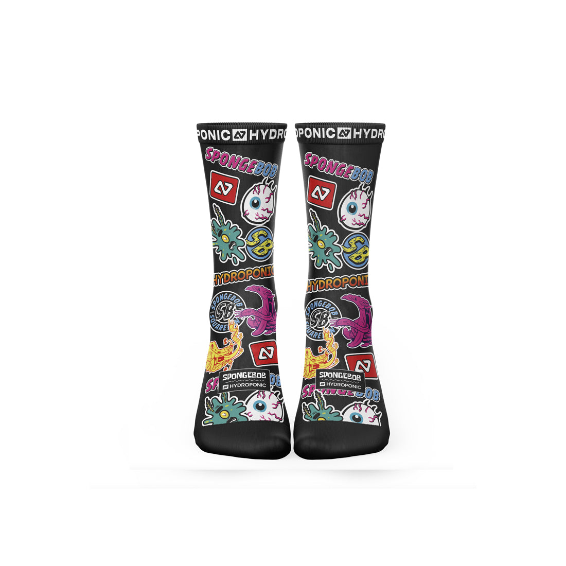 Șosete SpongeBob Stickers Black  SpongeBob SquarePants x Hydroponic Official Collaboration - Sosete Festival