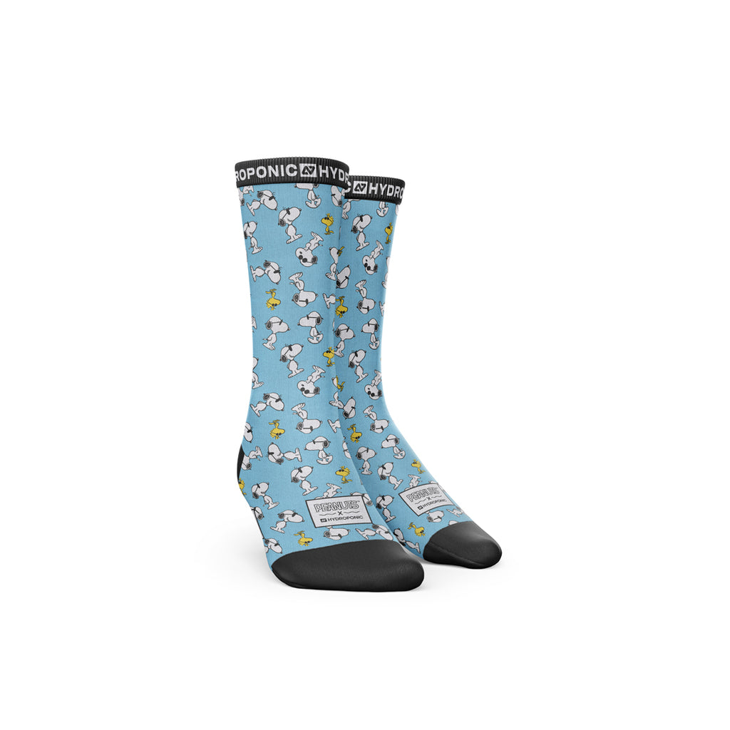 Șosete PEANUTS Cool Turquoise  Șosete unisex cu imprimeu oficial PEANUTS x Hydroponic - Sosete Festival