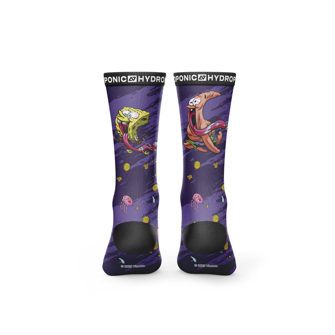 Șosete SpongeBob Run Purple&nbsp; SpongeBob SquarePants x Hydroponic Official Collaboration - Sosete Festival
