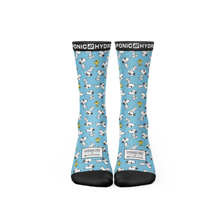 Șosete PEANUTS Cool Turquoise  Șosete unisex cu imprimeu oficial PEANUTS x Hydroponic - Sosete Festival