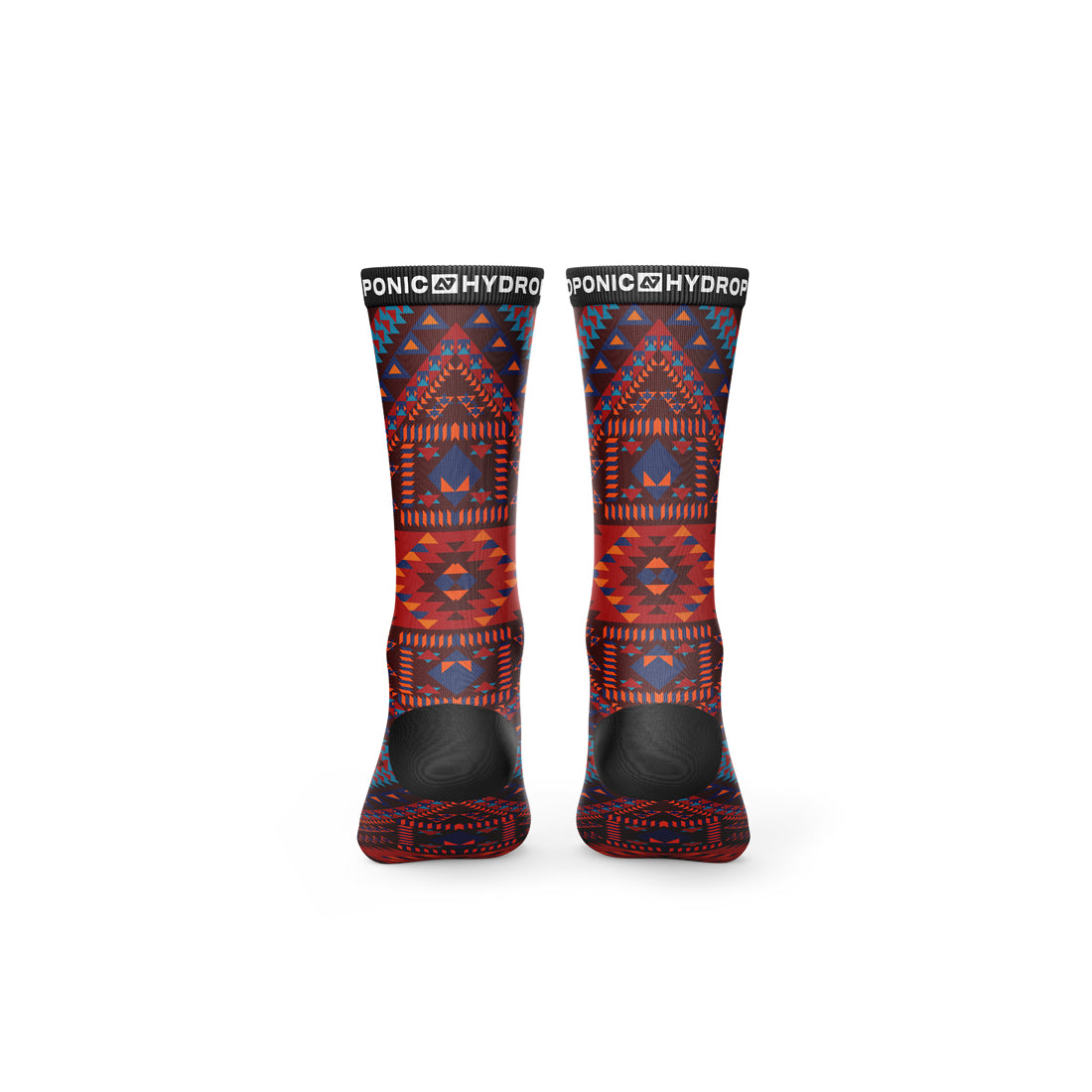 Șosete FLAGSHIP Navajo Burgundy – Șosete unisex cu imprimeu inspirat din motive etnice - Sosete Festival
