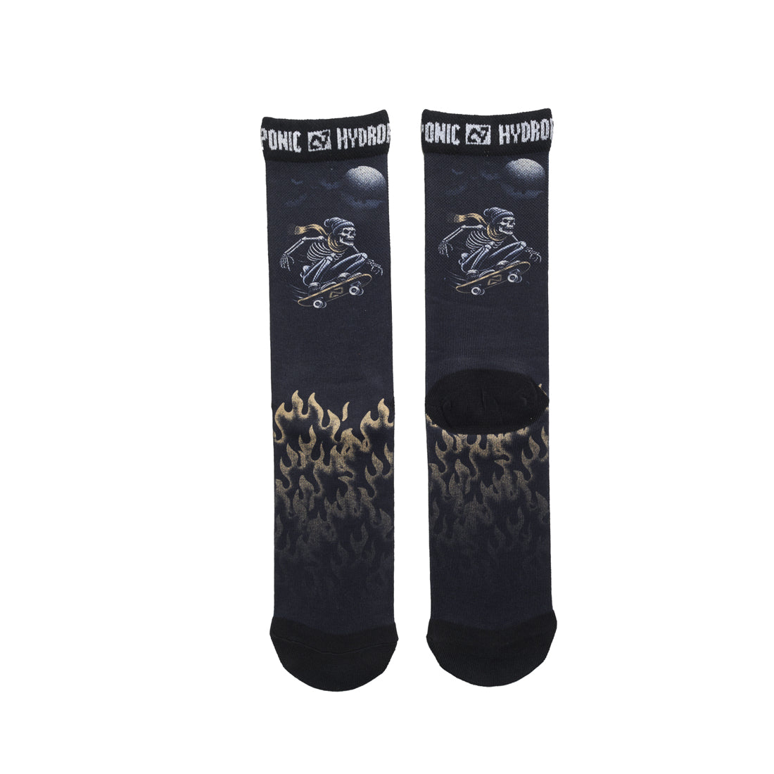 Șosete FLAGSHIP Black Skeleton Șosete unisex cu imprimeu Skeleton și confort premium - Sosete Festival