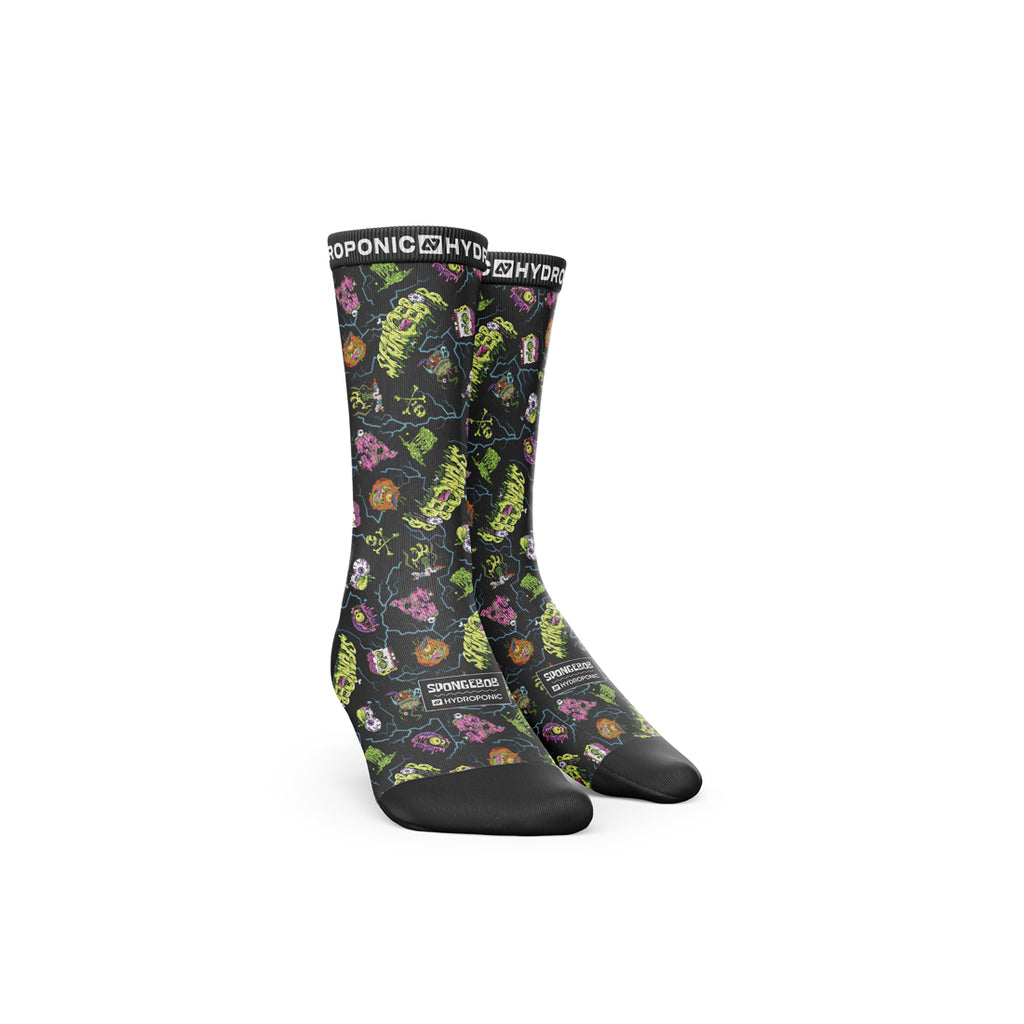 Șosete SpongeBob HALLOWEEN Black  Șosete Unisex Premium cu Design Oficial SpongeBob SquarePants - Sosete Festival