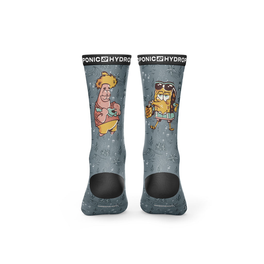 Șosete SpongeBob DUO Teal Șosete Unisex Premium cu Imprimeu Oficial SpongeBob SquarePants - Sosete Festival