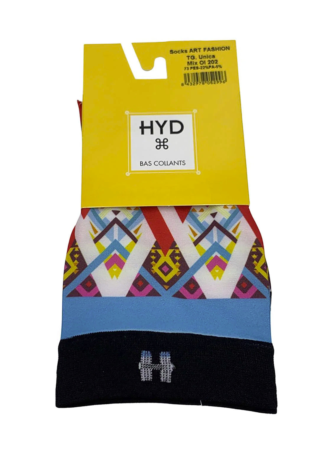 Șosete lungi damă festival HYD Art Fashion  imprimeu artistic premium, 20 DEN - Sosete Festival