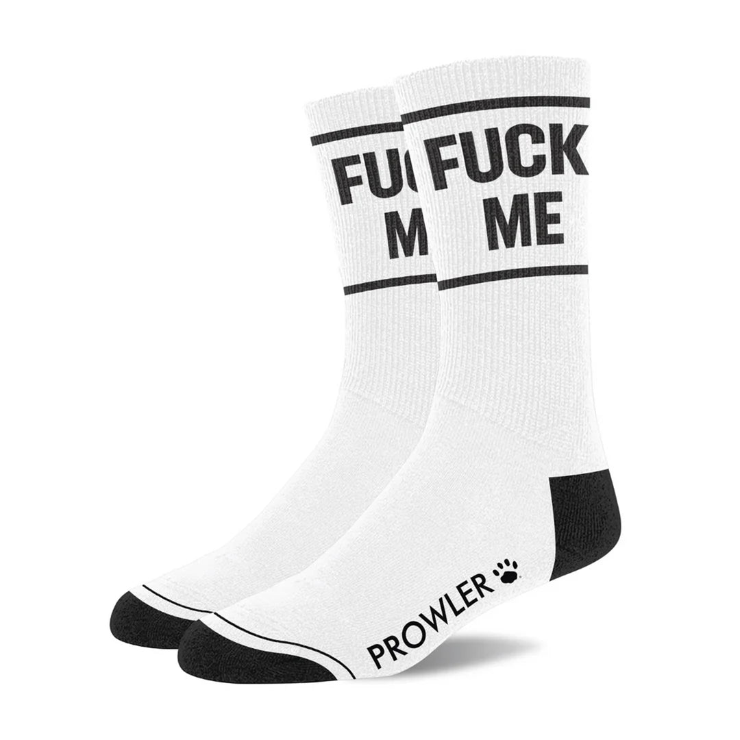 Șosete Prowler RED Fuck Me Alb/Negru – Șosete din bumbac premium cu design îndrăzneț - Sosete Festival