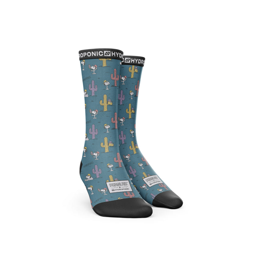 Șosete PEANUTS Cactus Green Șosete unisex cu imprimeu oficial PEANUTS x Hydroponic - Sosete Festival