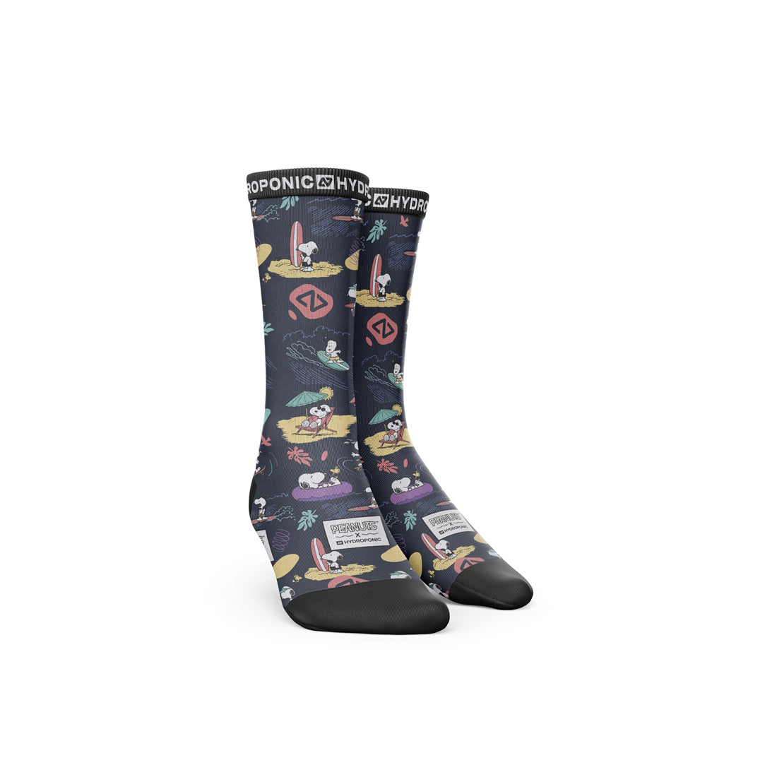 Șosete PEANUTS Beach Navy  Șosete unisex cu imprimeu oficial PEANUTS x Hydroponic - Sosete Festival