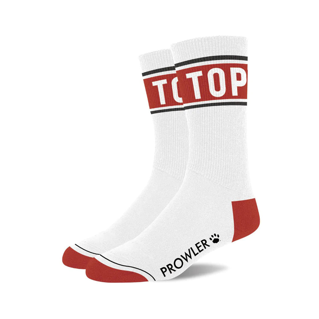 Șosete Prowler TOP Alb/Roșu – Șosete din bumbac cu design modern și confort premium - Sosete Festival